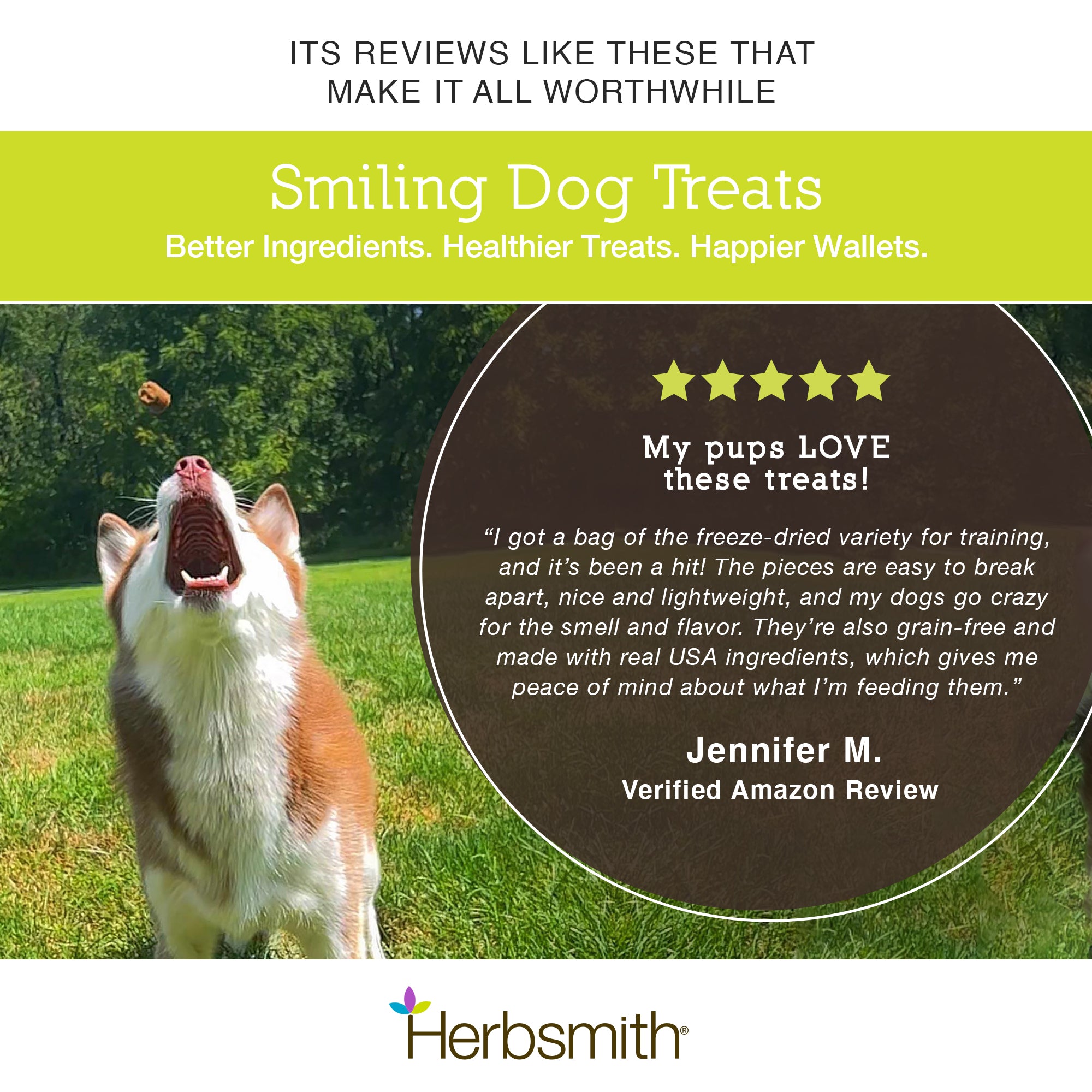 Smiling Dog Freeze Dried Treats