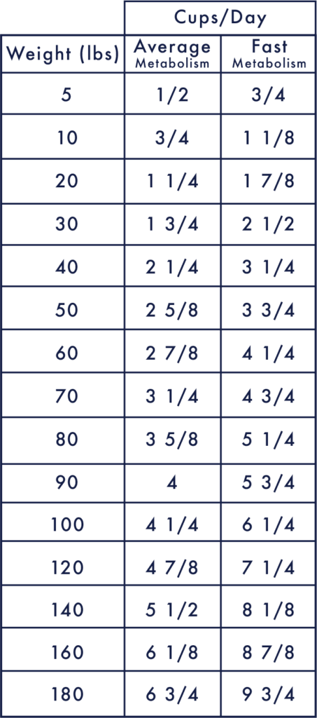 Feeding Chart - Nuggets